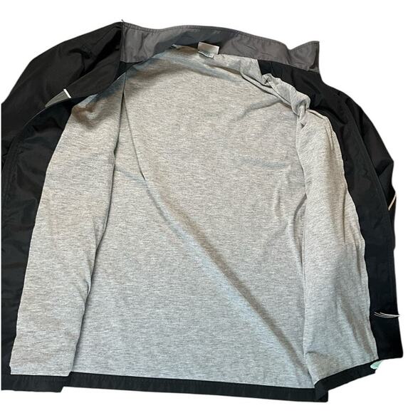 Vintage Reebok Windbreaker Sweat Suit Size Large 90's Black and Gray Polyester - Picture 7 of 15